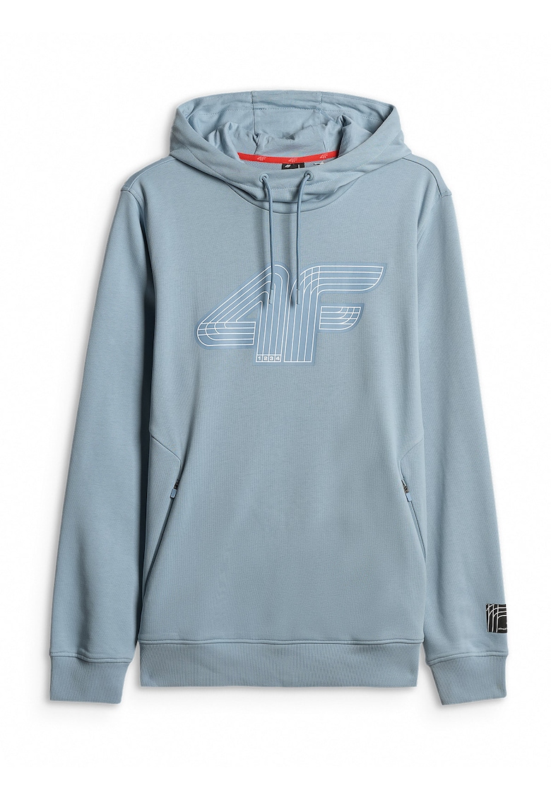 Hanorac sport barbati regular - gluga ajustabila - albastru - material confortabil
