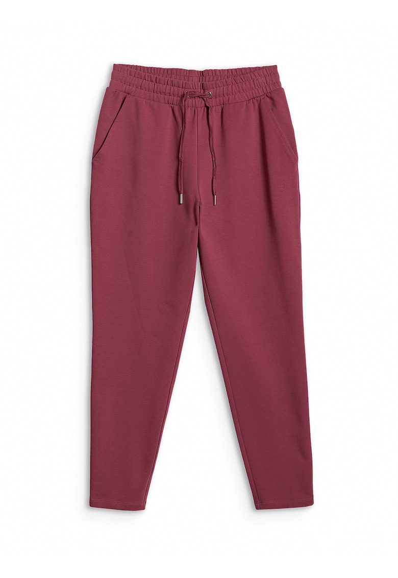 Pantaloni sport dama - slim fit - visiniu - french terry