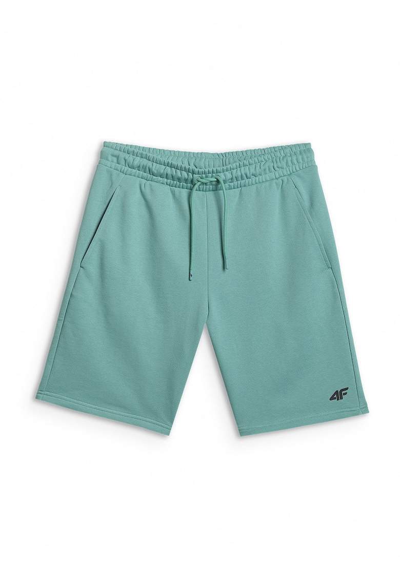 Pantaloni sport barbati model M0970 - talie ajustabila - 2 buzunare - turcoaz - bumbac