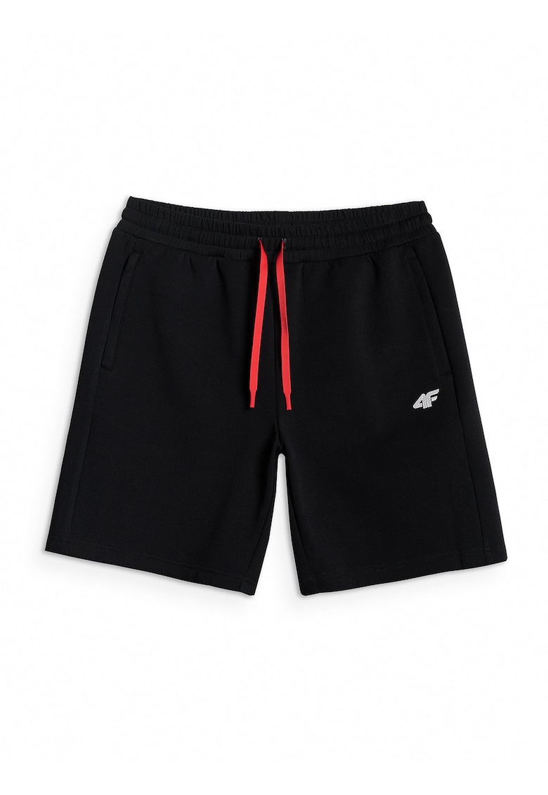 Pantaloni sport barbati negru - croiala confortabila - talie reglabila - 2 buzunare cu fermoar