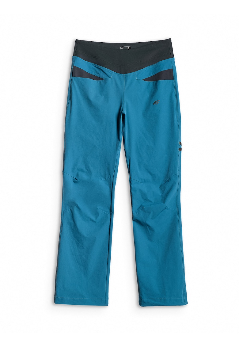 Pantaloni sport dama - trekking - uscare rapida - turcoaz - material elastic