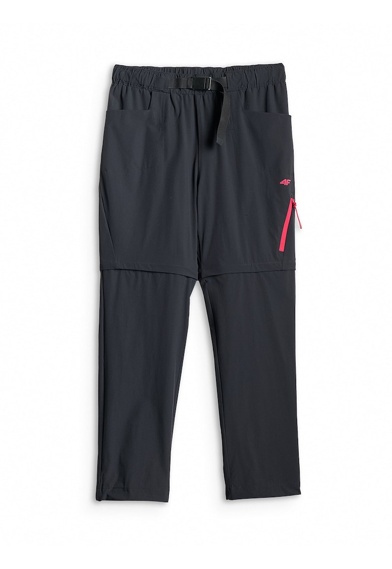 Pantaloni sport model 2in1 - elasticitate - negru - material cu uscare rapida