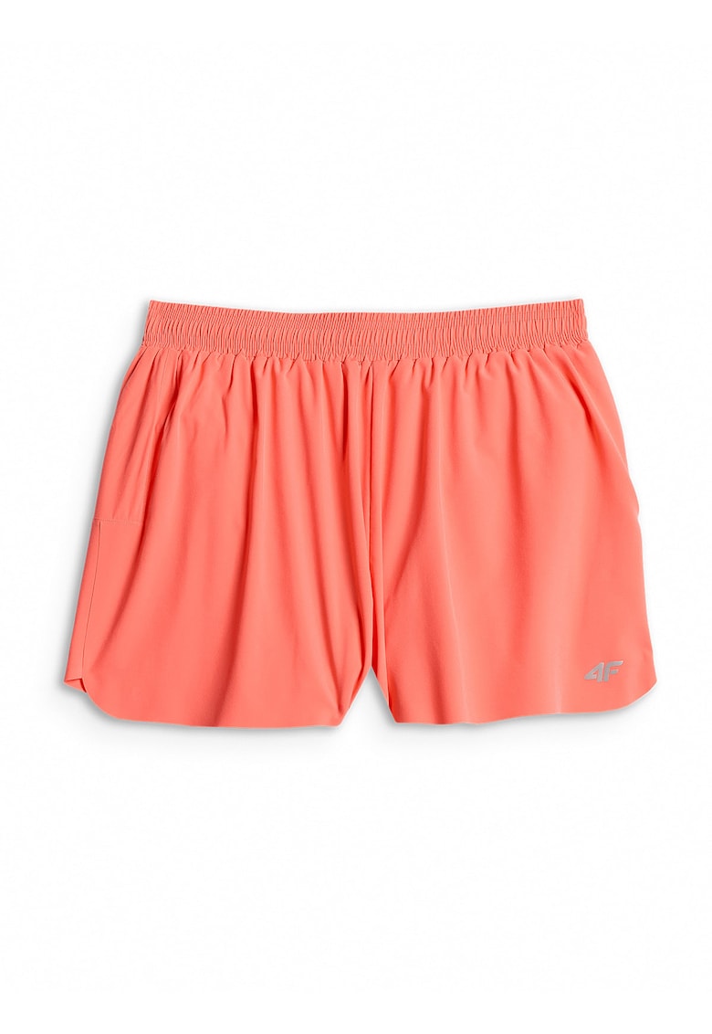 Pantaloni scurti de alergare pentru femei - uscare rapida - roz - talie inalta