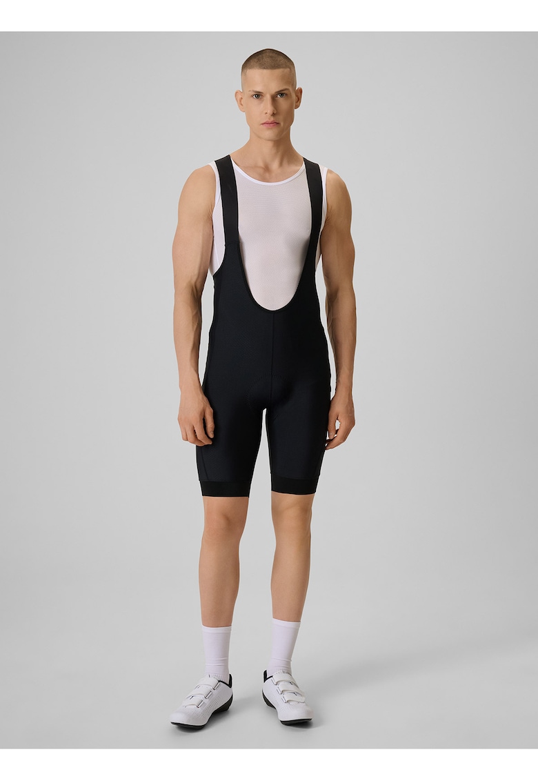 Pantaloni scurti de ciclism - insertie de gel - negru - barbati -