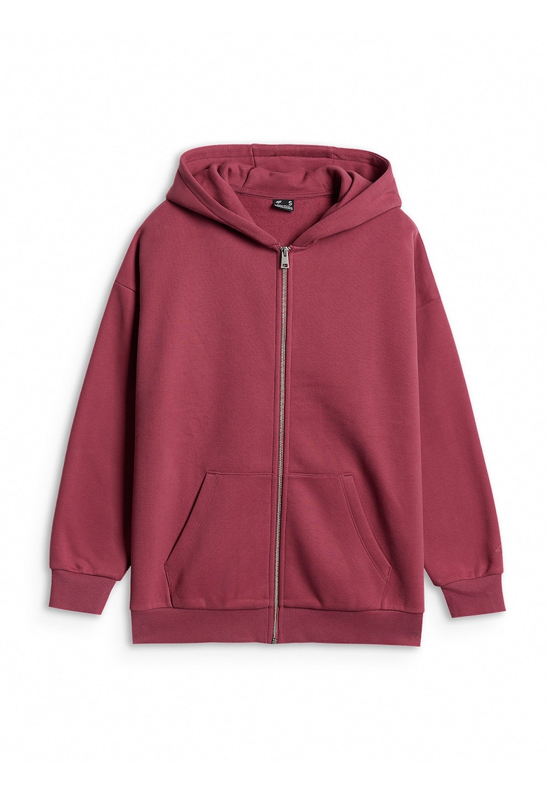 Hanorac dama - casual - gluga - bumbac - Rosu