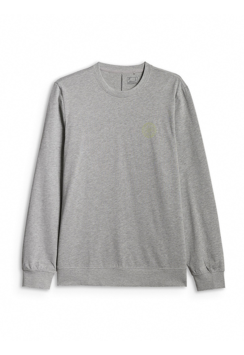 Bluza barbati - maneca lunga - gri - material de grosime medie - croiala regulara -