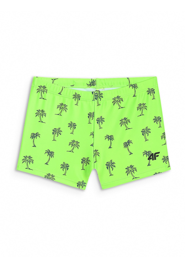Pantaloni scurti de baie copii - ajustare cu snur - confort sporit - verde - poliester|elastan