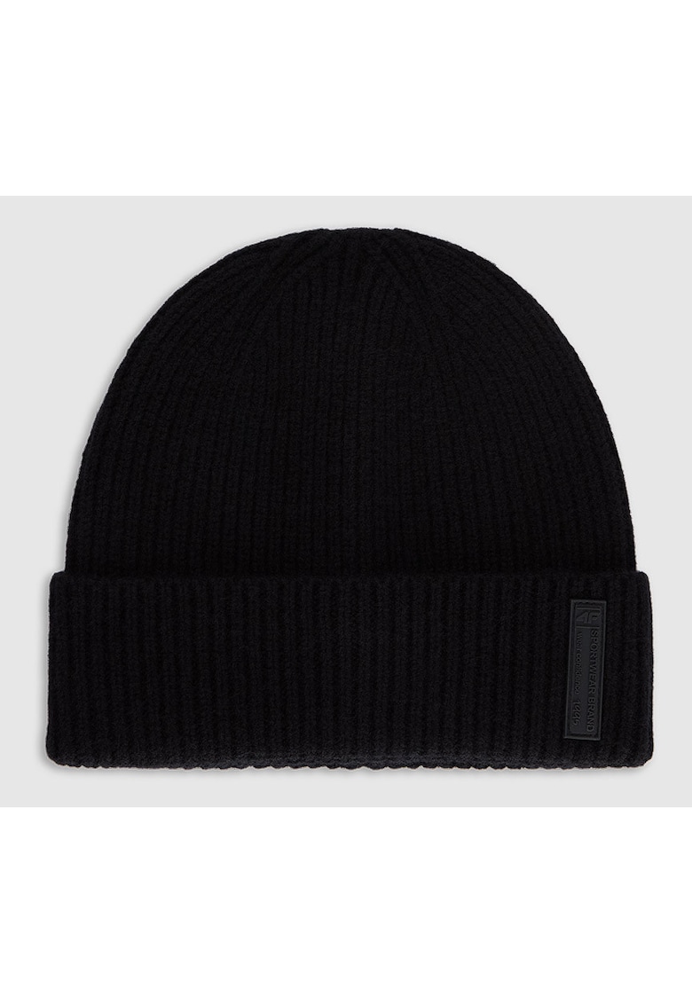 Caciula beanie barbati lana negru