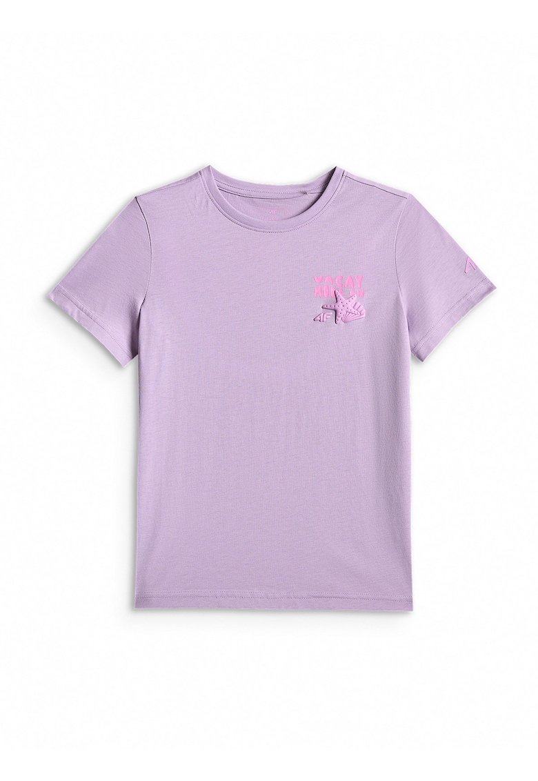 Tricou sport violet - bumbac - pentru fete