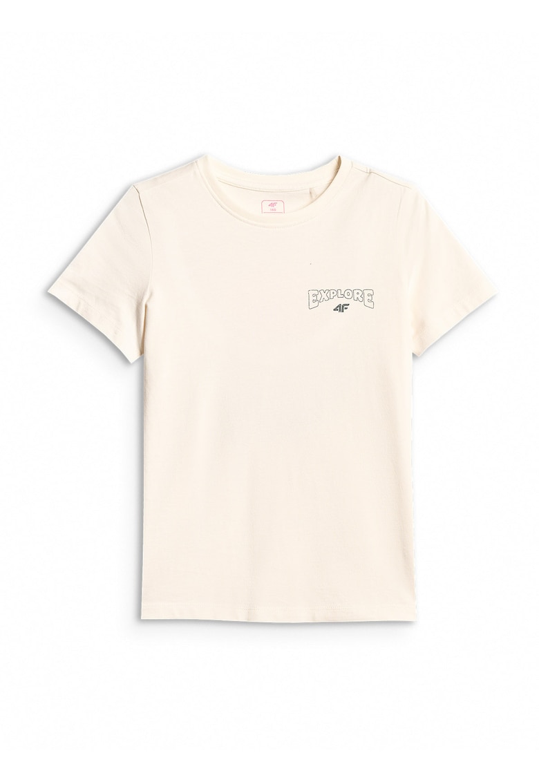 Tricou sport fete - alb - bumbac - croiala confortabila