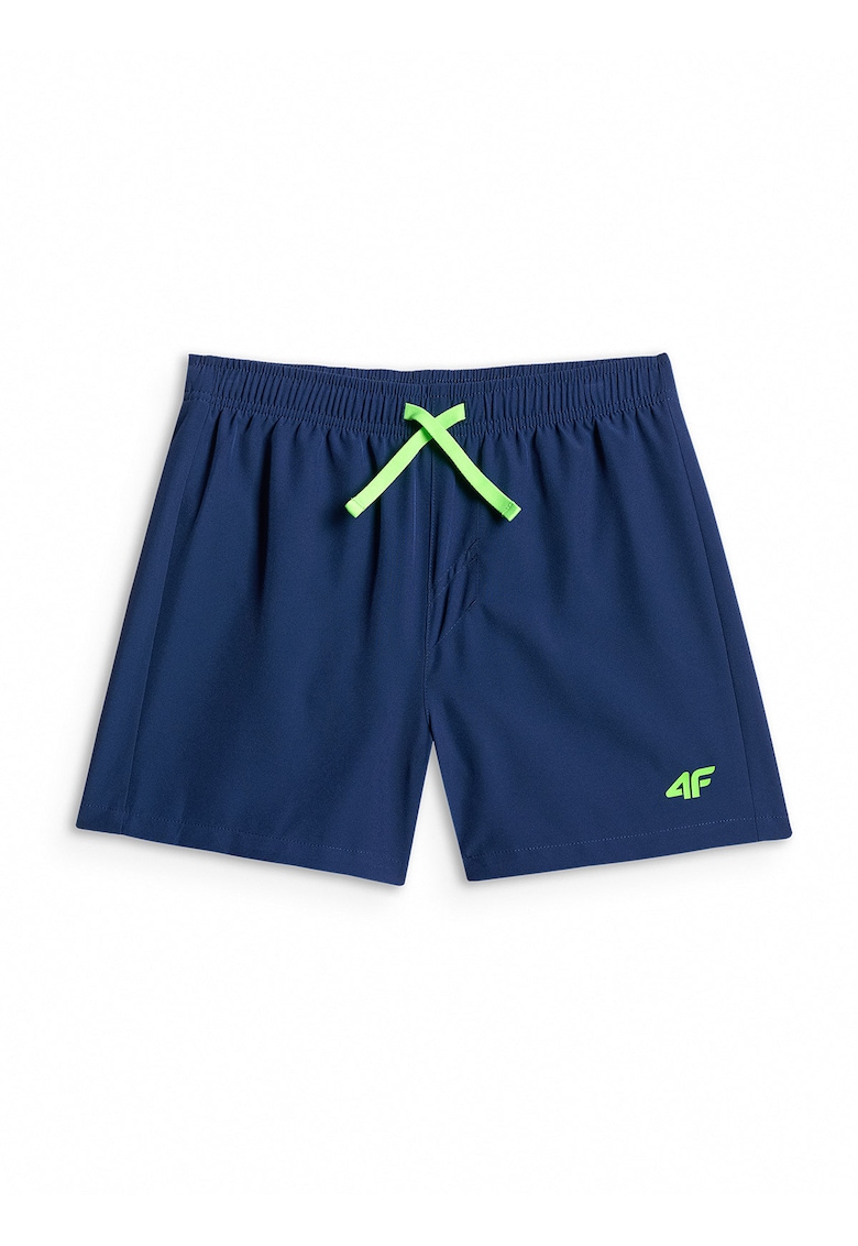 Pantaloni scurti de plaja pentru baieti - bleumarin - uscare rapida - slip interior din plasa