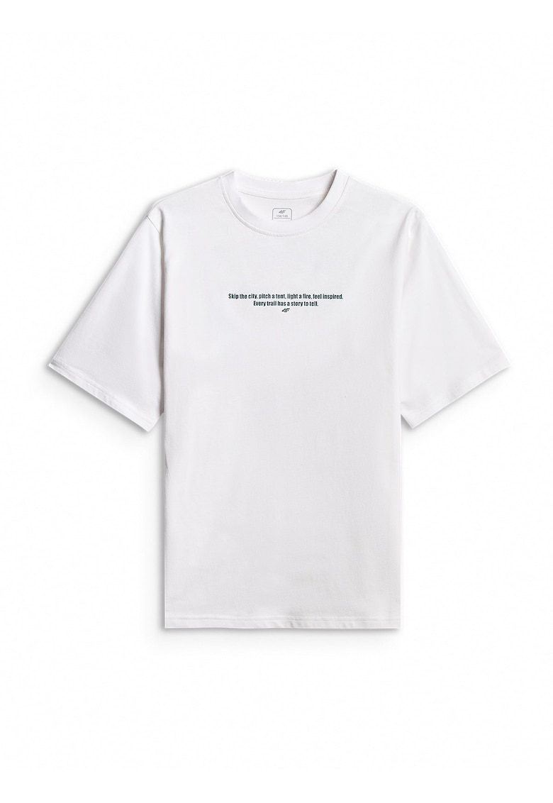 Tricou copii - lejer - alb - bumbac