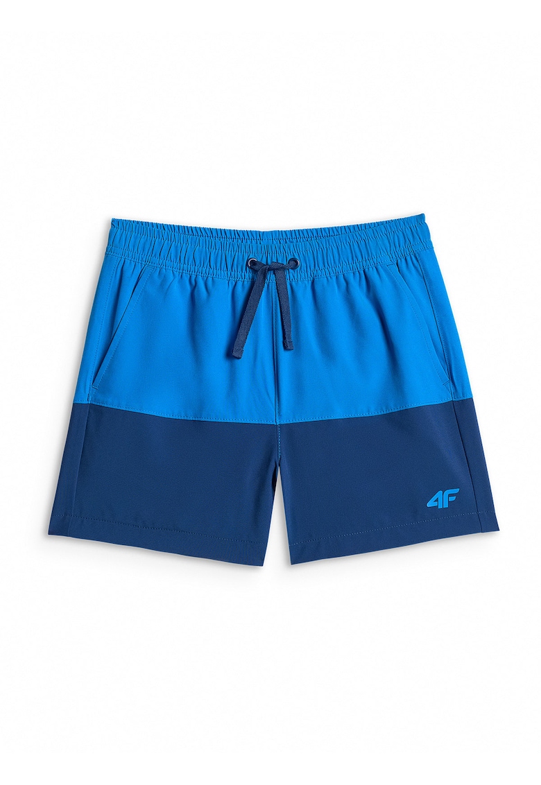 Pantaloni scurti de plaja baieti bleumarin - uscare rapida - slip interior din plasa