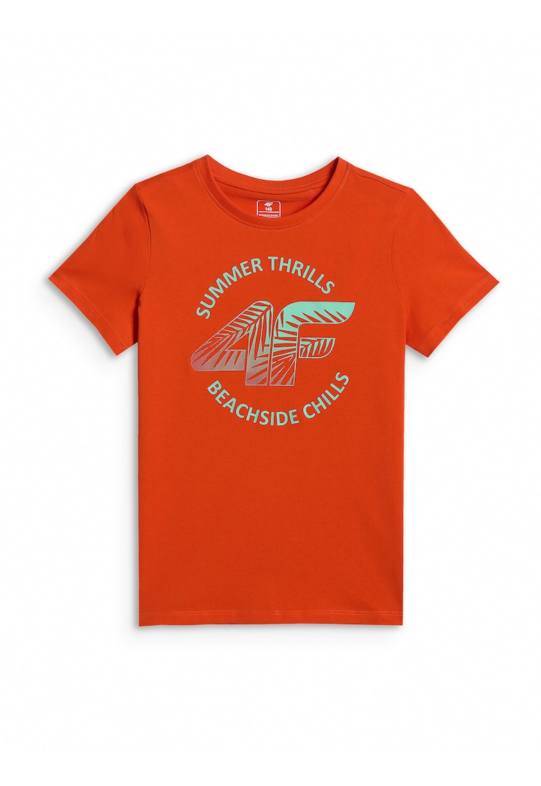 Tricou copii - lejer - imprimeu - rosu - bumbac
