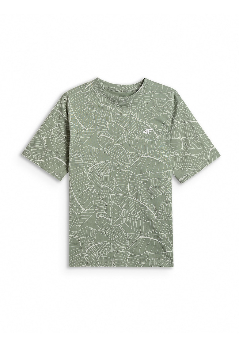 Tricou sport baieti - imprimeu - croiala lejera - verde menta - bumbac