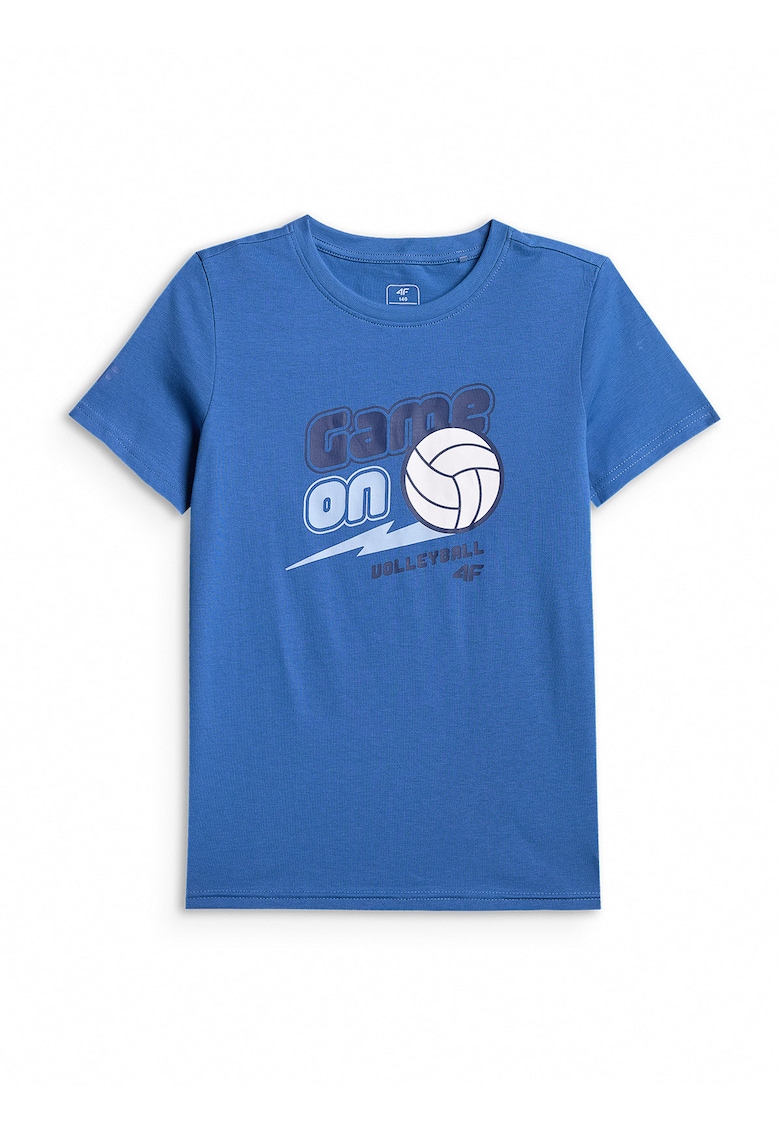 Tricou imprimeu - bumbac - Bleumarin