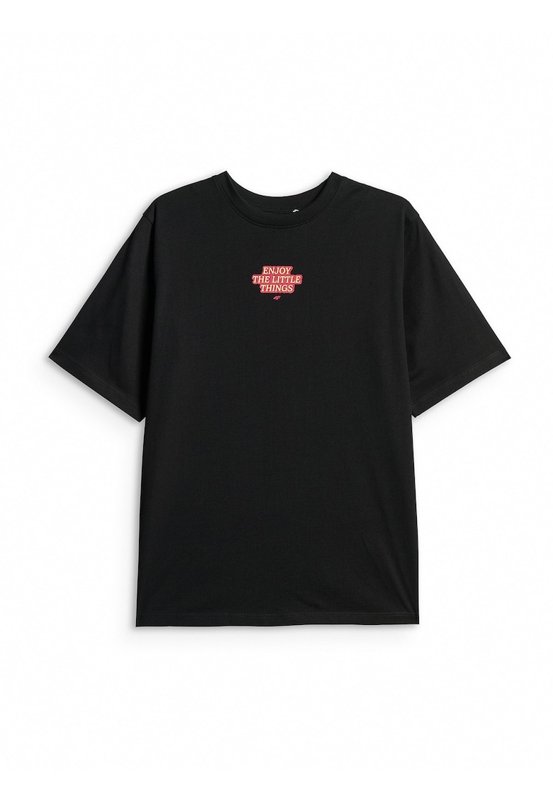 Tricou copii lejer - negru - bumbac