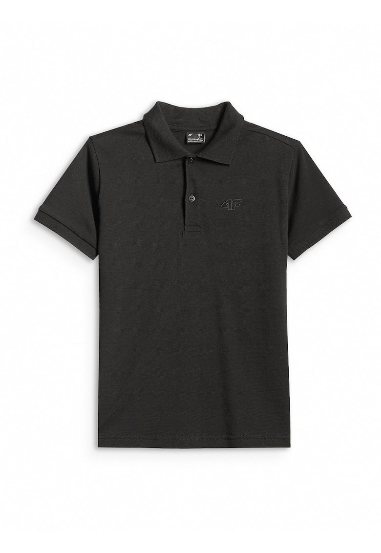 Tricou polo pentru baieti - negru - 100% bumbac - croiala regulara - caracter sportiv -
