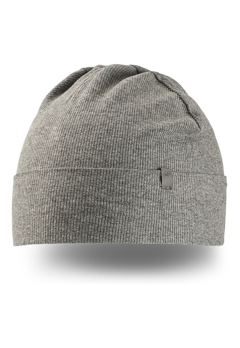 Caciula beanie copii gri elastica bumbac