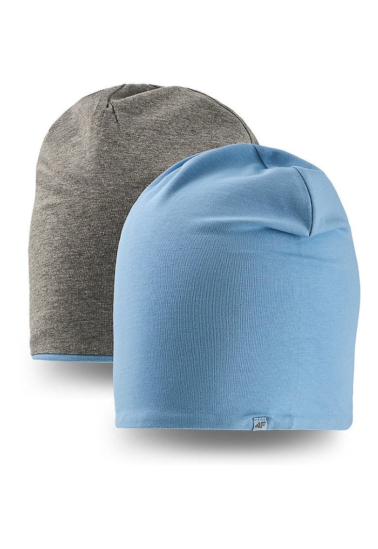 Caciula beanie copii albastru elastic bumbac
