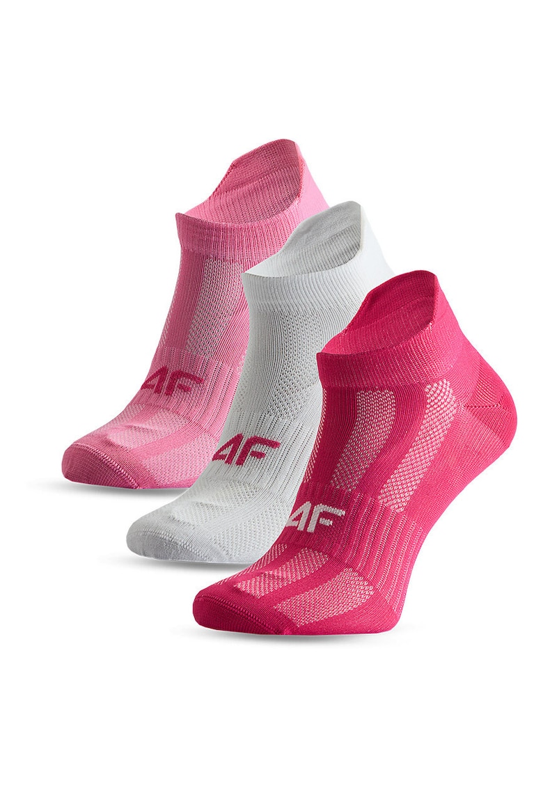 Sosete sport copii set 3 perechi elastic alb 35x38