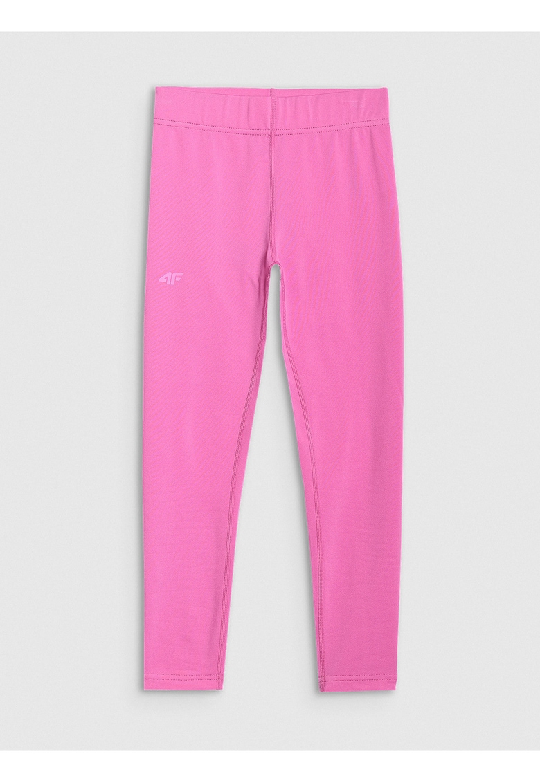 Pantaloni sport copii - lenjerie termica - slim fit - roz - material cu uscare rapida -