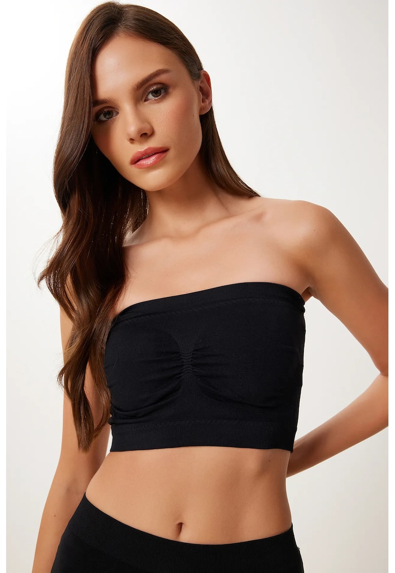 Maiou - Happiness Istanbul - crop - elastic - negru - bumbac