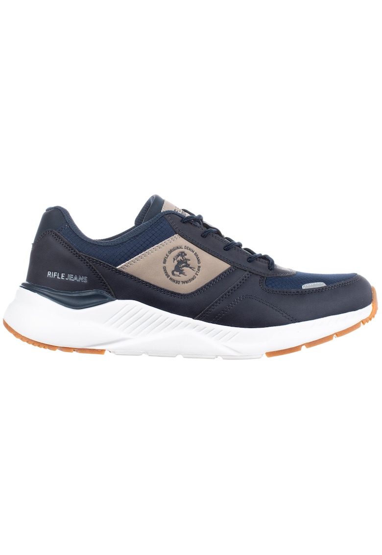 Pantofi sport cu detalii din piele