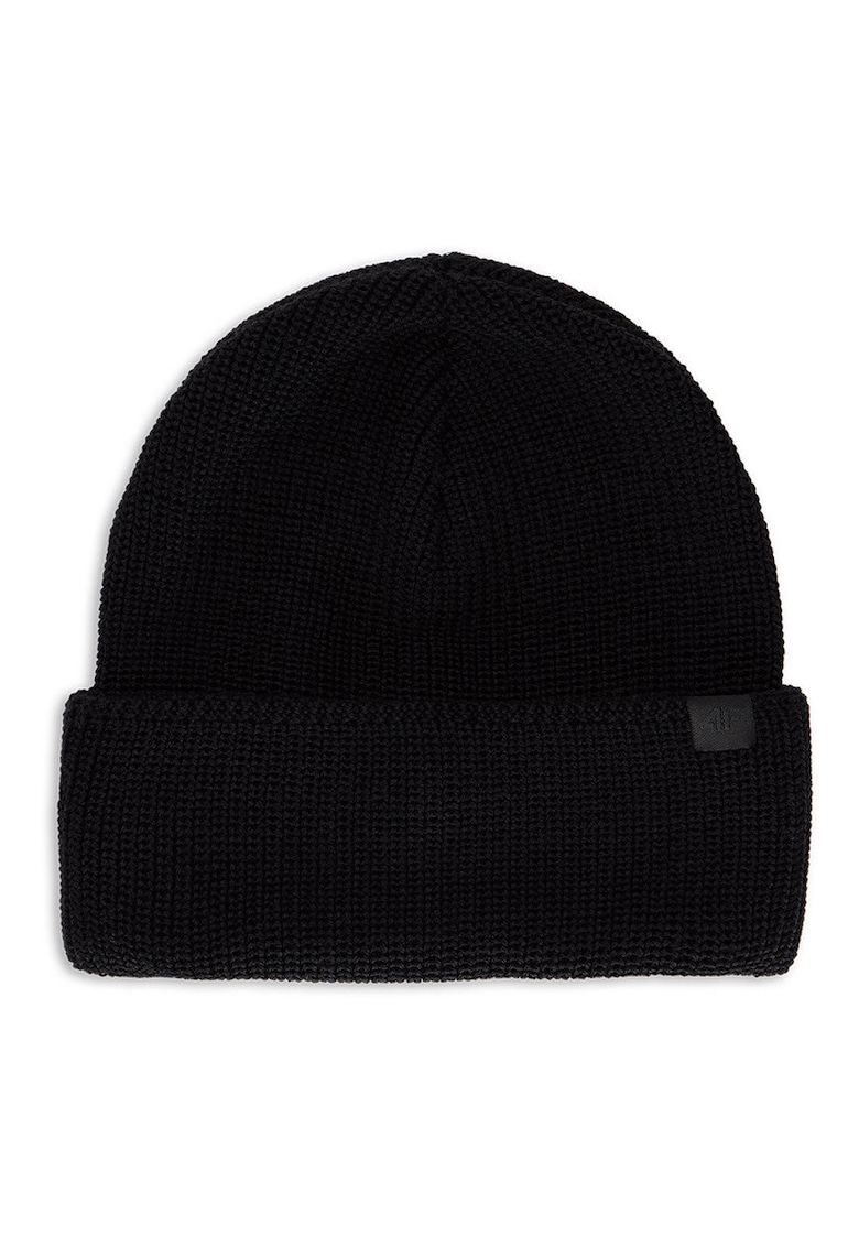 Caciula beanie merino negru unisex