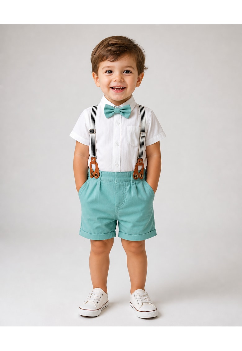 Compleu Baieti Camasa Alba si Pantaloni Ianis