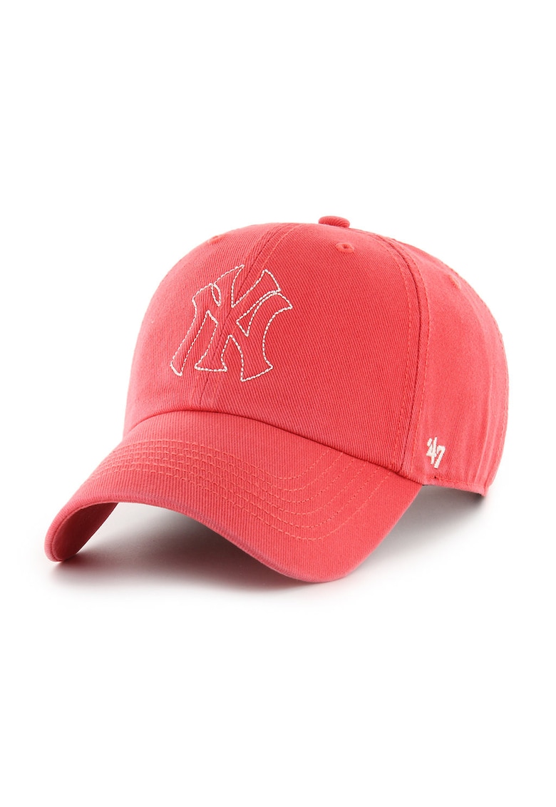 ’47 - Sapca baseball de bumbac cu logo brodat - Alb/Rosu mac