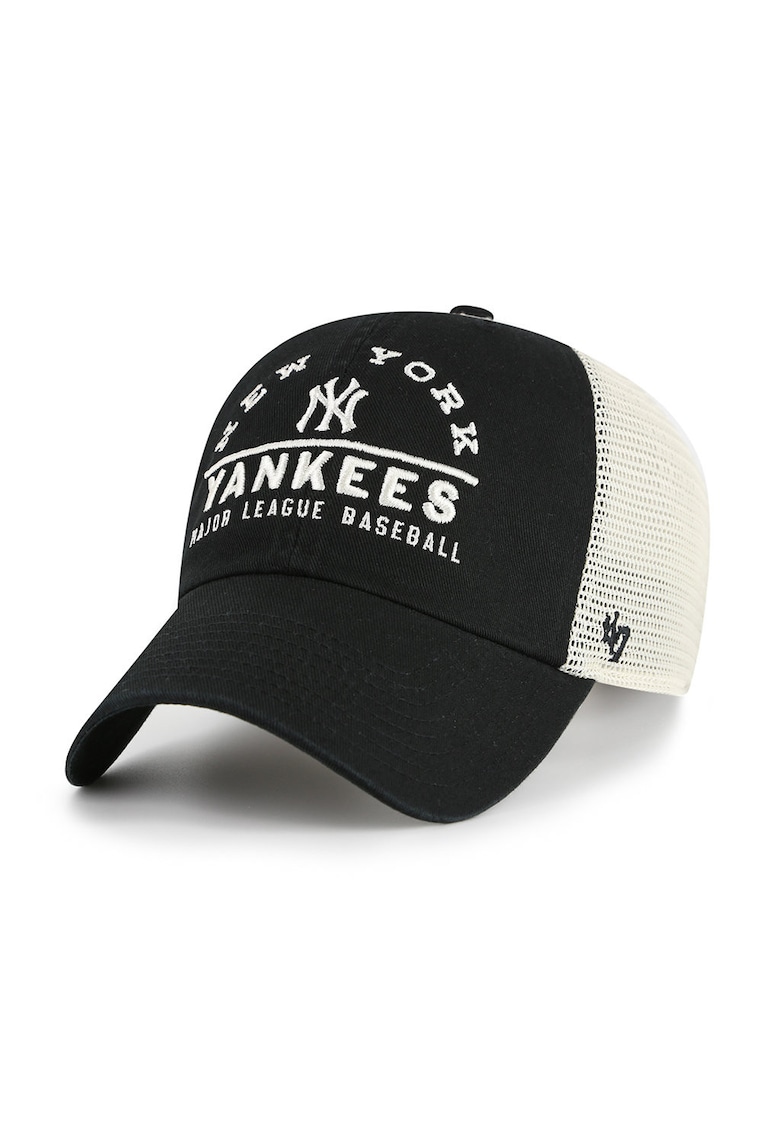 ’47 - Sapca cu text brodat New York Yankees - Alb/Negru