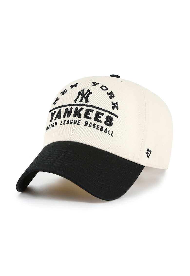 ’47 - Sapca ajustabila cu text brodat New York Yankees - Alb fildes/Negru