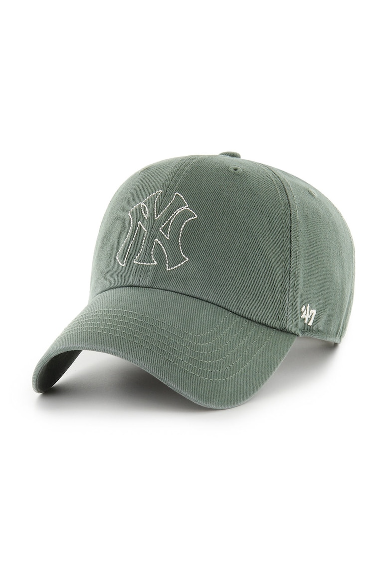 ’47 - Sapca baseball de bumbac cu logo brodat - Verde stins