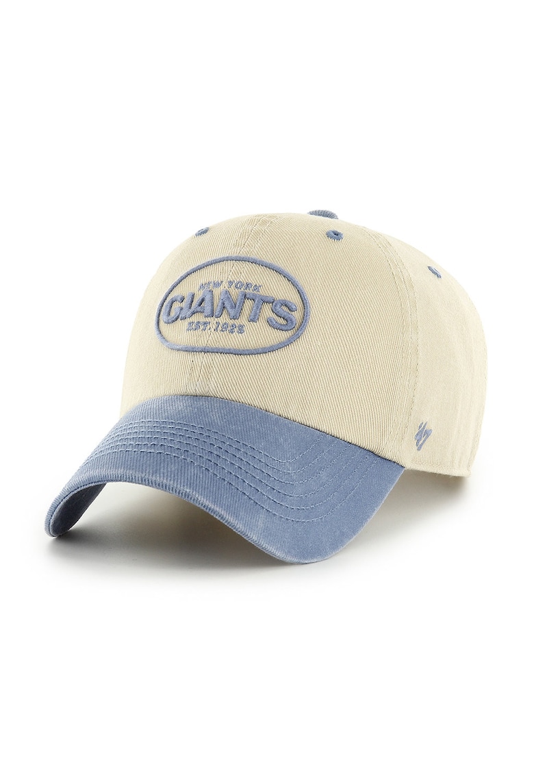 ’47 - Sapca baseball de bumbac cu model colorblock - Alb fildes/Albastru stins