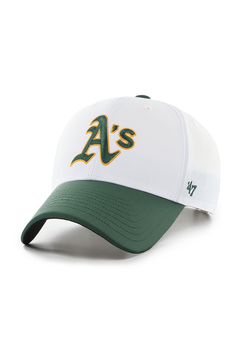 ’47 - Sapca din amestec de lana cu broderie MLB Oakland Athletics - Alb/Verde/Galben