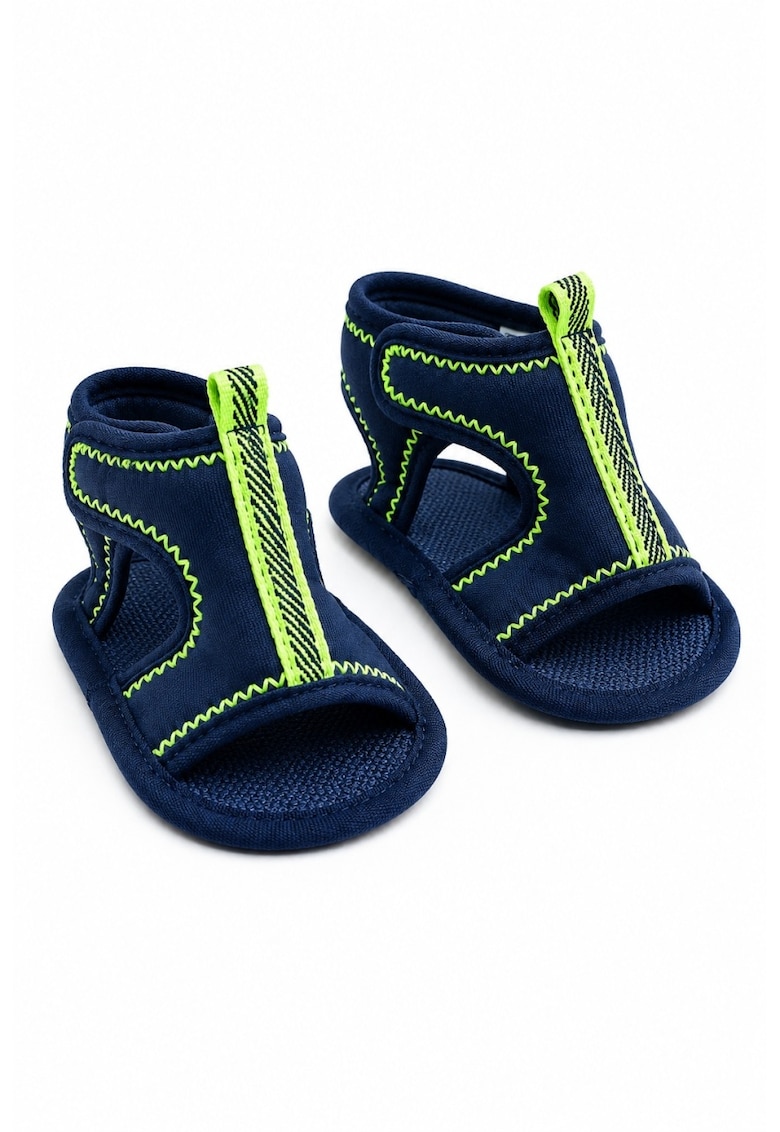 Sandale bebe bleumarin tip sport cu scai - usoare si flexibile pentru vara