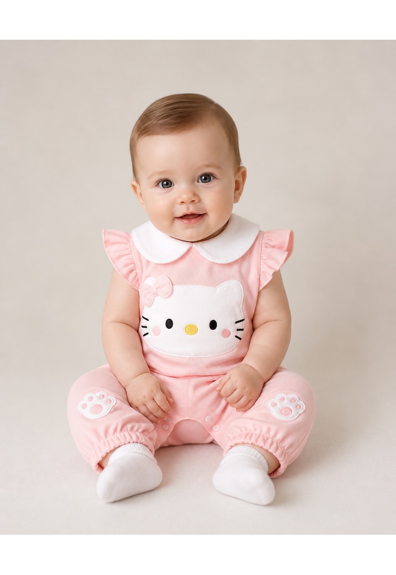 Salopetă Roz Fetițe Cute Kitty Natalia