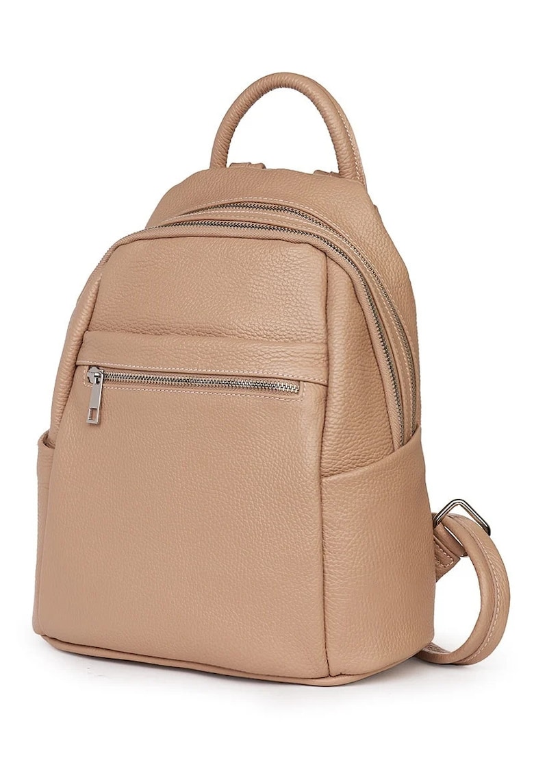 Rucsac dama Jonathan - piele naturala - roz - 31x27x13cm