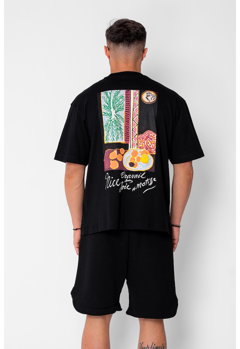 Tricou Matisse regular imprimat Black 21491 - Negru