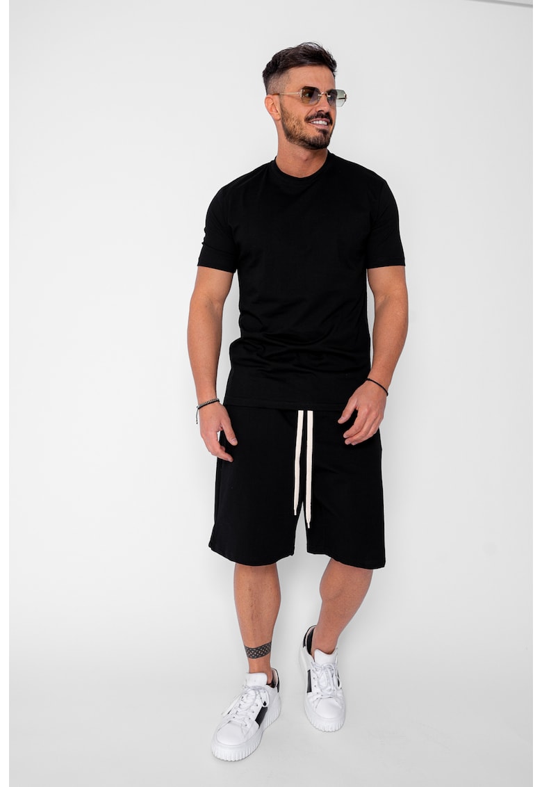 Set tricou si pantalon scurt Black 21598 - Negru