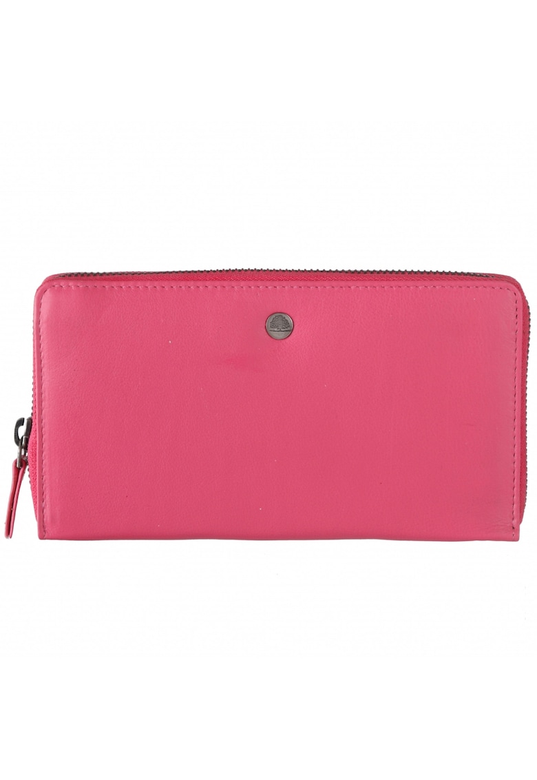 Portofel dama piele naturala 19 x 10.5 x 3 cm - Spongy Nappa - - Roz