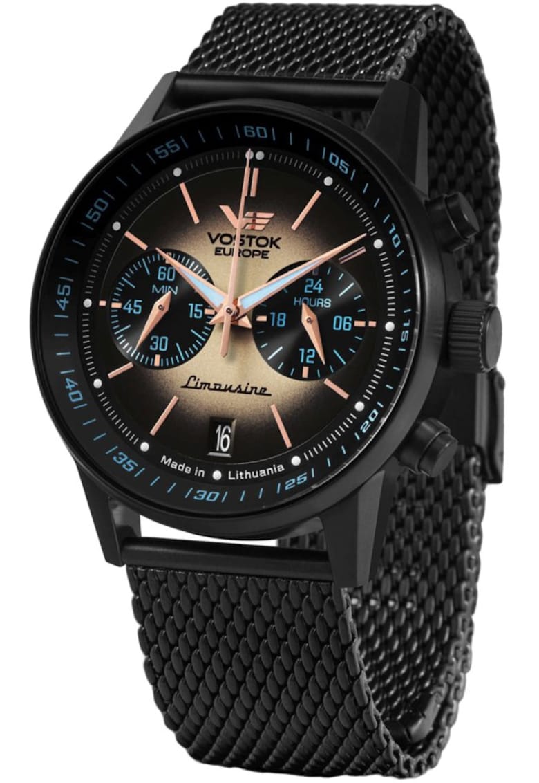 Ceas de barbati VK64-560C691B clasic negru