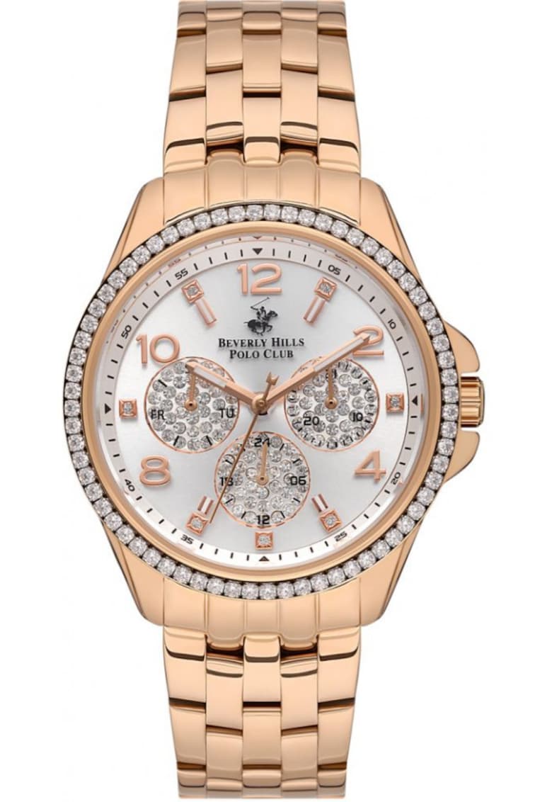 Ceas de dama BEVERLY HILLS BP3572C.430 in tonuri de aur roz - moda perfecta pentru un cadou