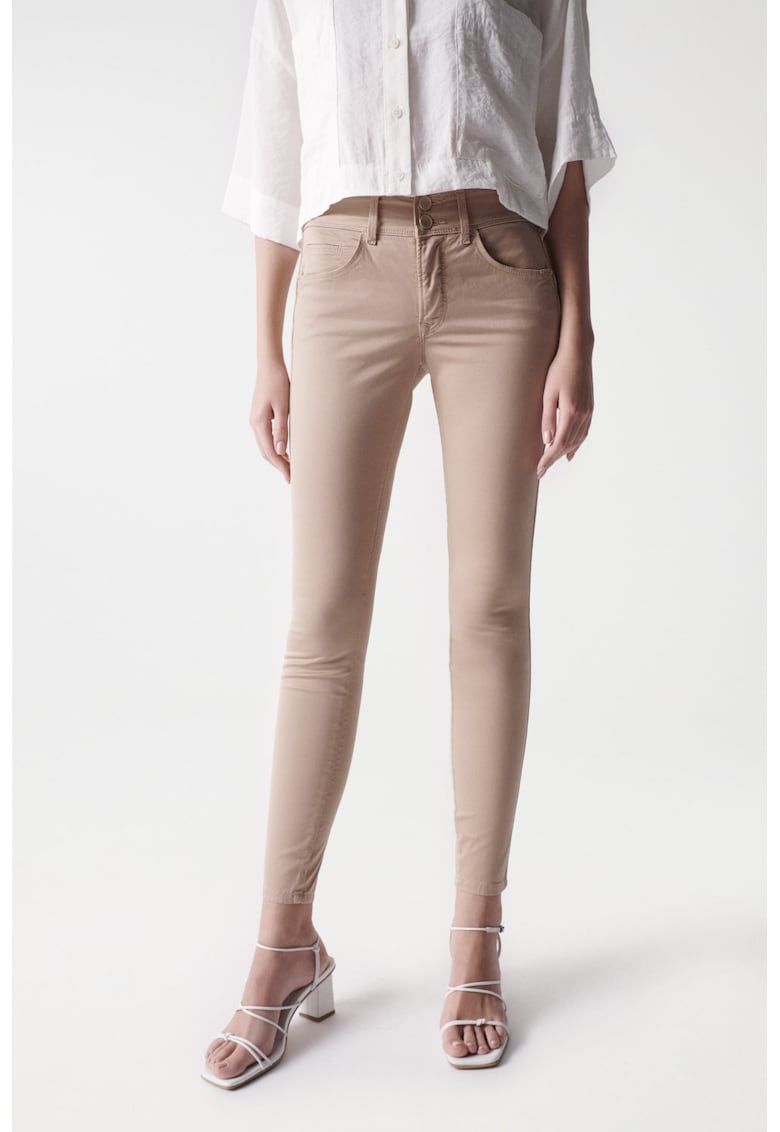 Blugi Skinny cu talie inalta Secret