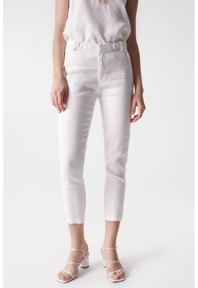 Pantaloni Chino din amestec in si tencel -