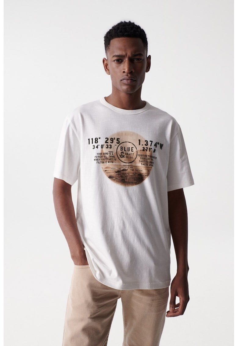 Tricou cu imprimeu grafic Coordinates
