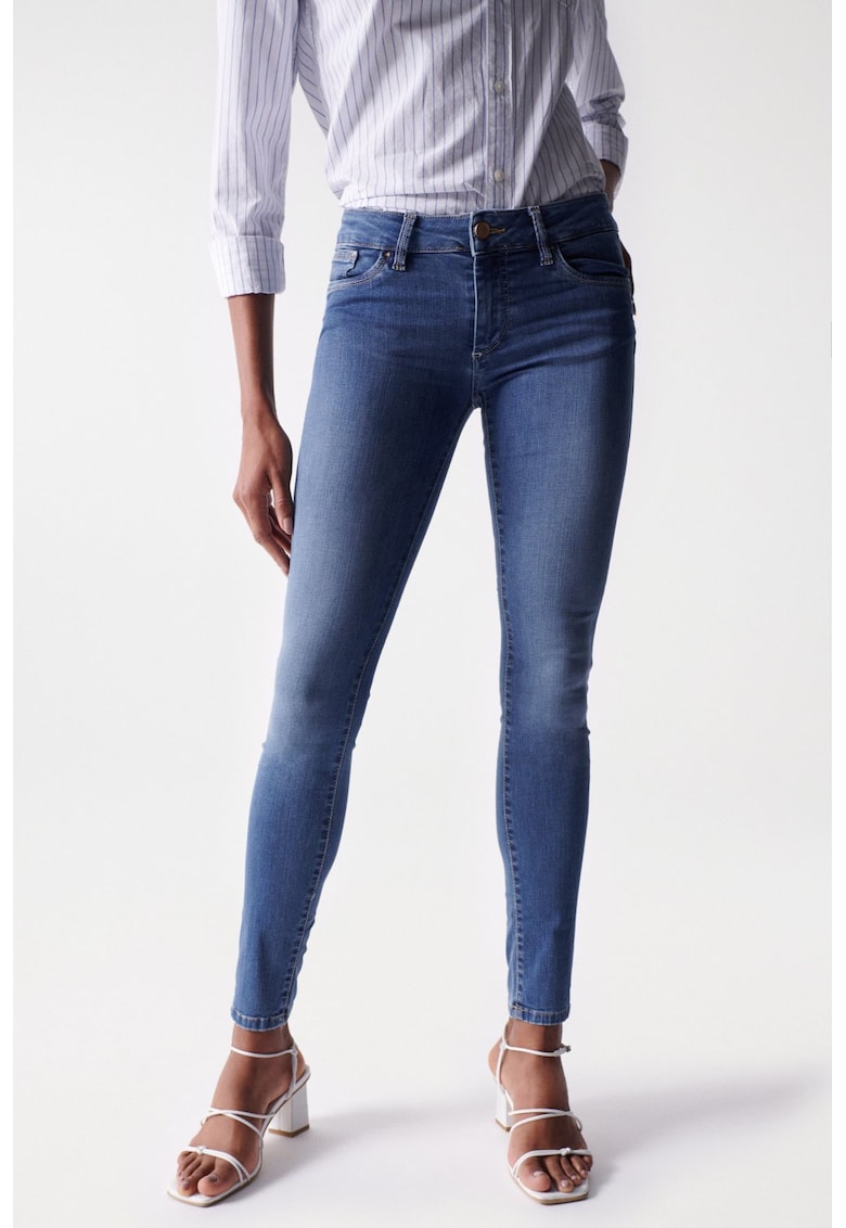 Blugi cu croiala skinny Wonder -