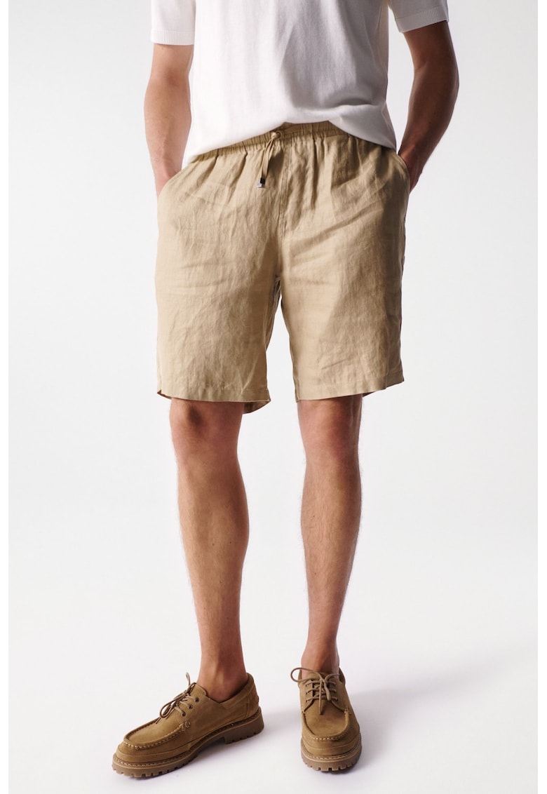 - Pantaloni scurti Regular fit din in