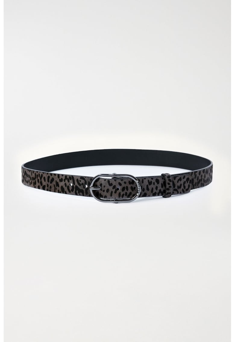 Curea din piele cu animal print